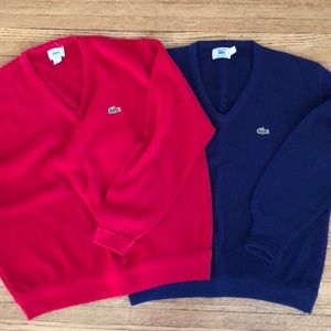 Two Izod sweaters